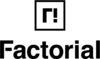 Factorial logo black